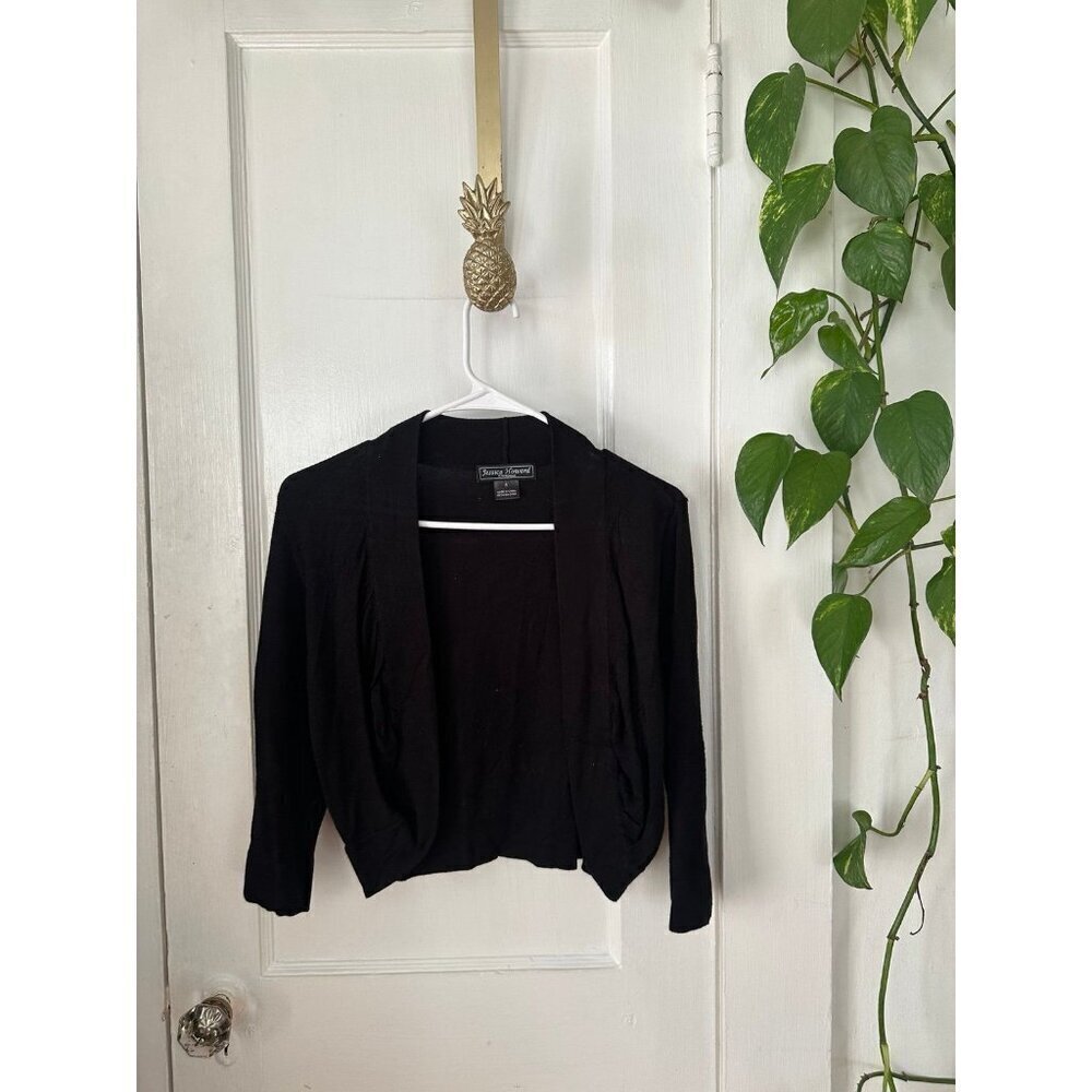 Jessica Howard women’s size small, long sleeve black cardigan